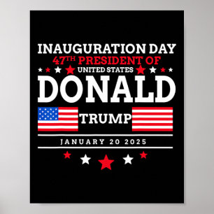 Donald Trump Won 2024 Election Inauguration Men Wo Poster