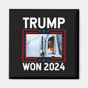 Donald Trump Won 2024 Election Inauguration Trump  Magnet