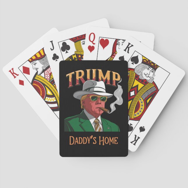 Donald Trump Won Election 2024 Inauguration MAGA Playing Cards (Back)