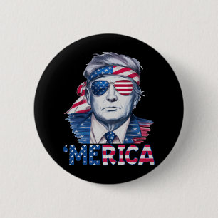 Donald Trump Won Elections 2024 merica Usa Flag Su 6 Cm Round Badge