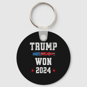 Donald Trump Won Wins 2024 Election 47th President Key Ring