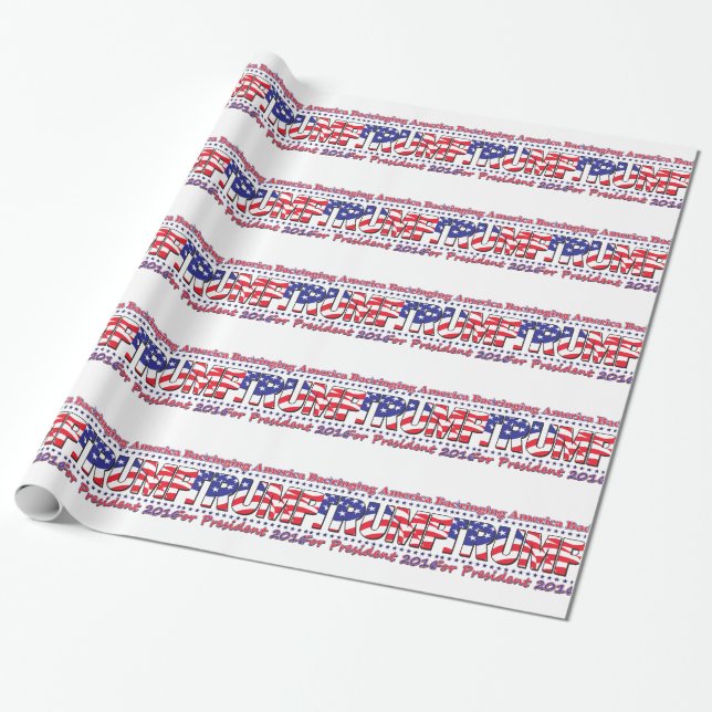 Donald Trump Wrapping Paper (Unrolled)