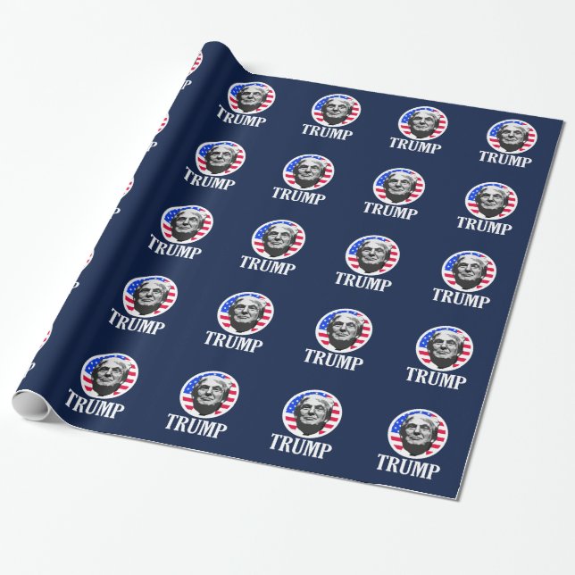 Donald Trump Wrapping Paper (Unrolled)