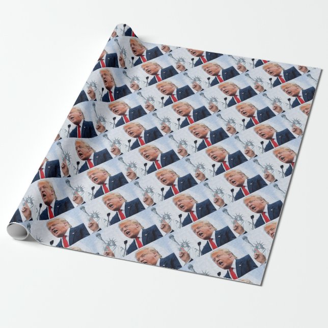 Donald Trump Wrapping Paper (Unrolled)