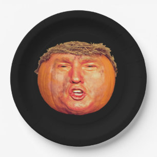 Donald Trumpkin Classic Paper Plate
