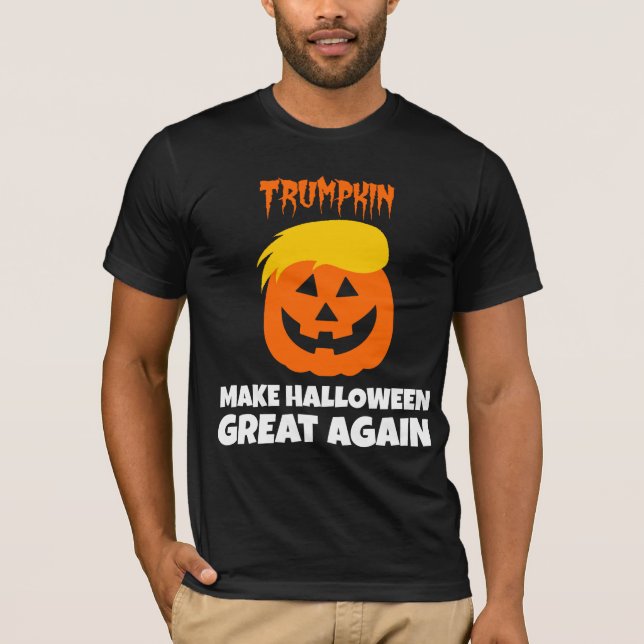 Donald Trumpkin Make Halloween Great Again T-Shirt (Front)