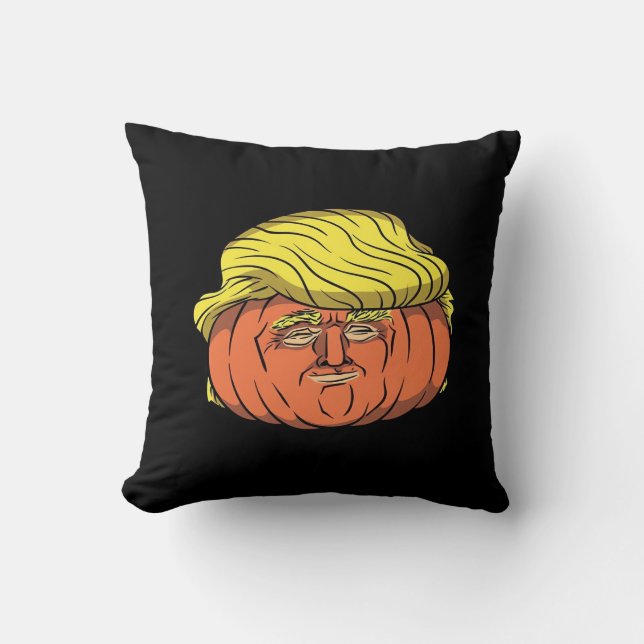 Donald Trumpkin  Pumpking Cushion (Front)