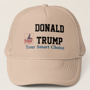 Donald Trump's trucker hat with thumb-up sign