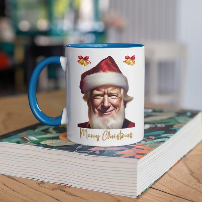 DONALD WISHING YOU A MERRY CHRISTMAS Two-Tone COFFEE MUG (Creator Uploaded)