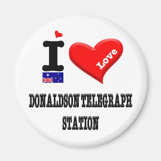 DONALDSON TELEGRAPH STATION - I Love Magnet (Front)