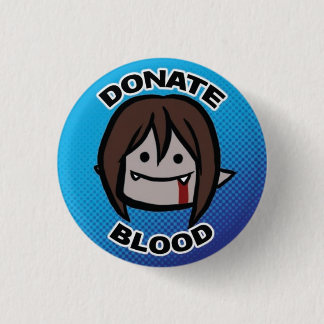Donate Blood 3 Cm Round Badge