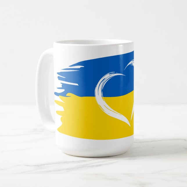Donate Ukraine  Coffee Mug (Front Left)