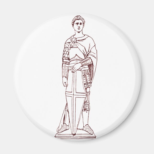 Donatello’s Saint George - Renaissance Sculpture Magnet (Front)