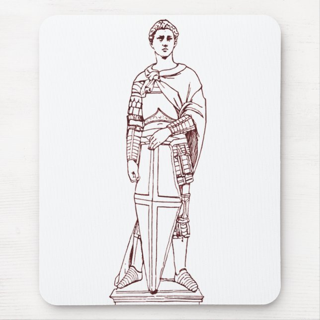 Donatello’s Saint George - Renaissance Sculpture Mouse Pad (Front)