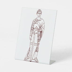 Donatello’s Saint George - Renaissance Sculpture Pedestal Sign
