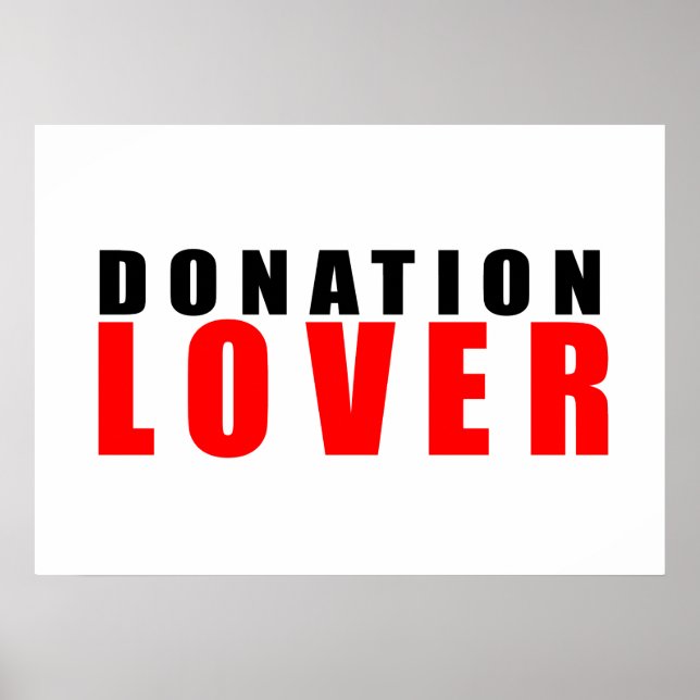 Donation lover poster (Front)