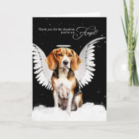 Donation Thank You Beagle Dog