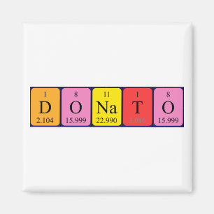Donato periodic table name magnet