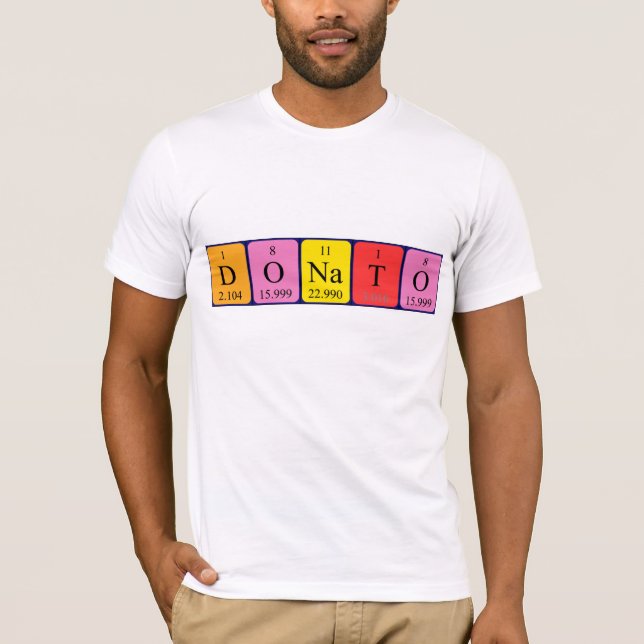 Donato periodic table name shirt (Front)
