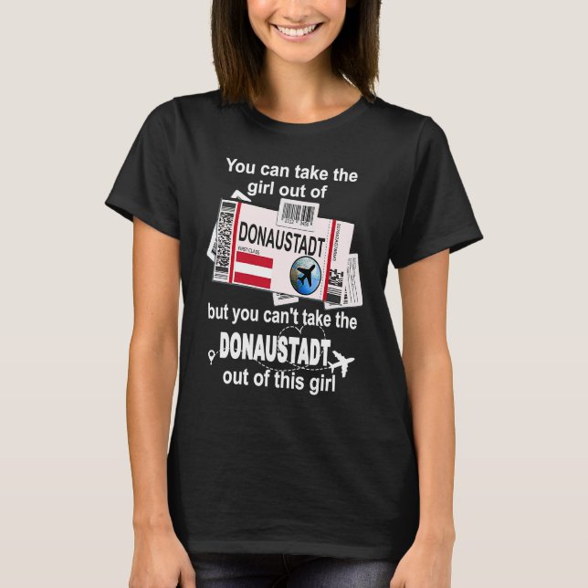 Donaustadt Boarding Pass  Donaustadt Girl  Donaust T-Shirt (Front)