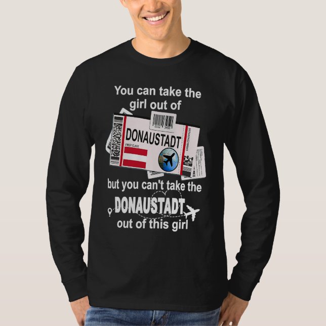 Donaustadt Boarding Pass  Donaustadt Girl  Donaust T-Shirt (Front)