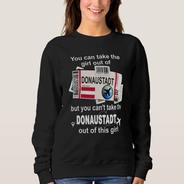 Donaustadt Boarding Pass Donaustadt Girl Donaustad Sweatshirt (Front)