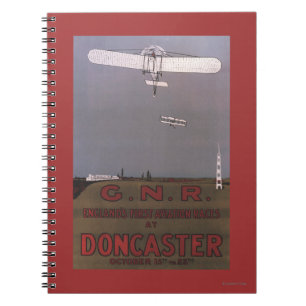Doncaster, England - First Aviation Races Spiral Notebook