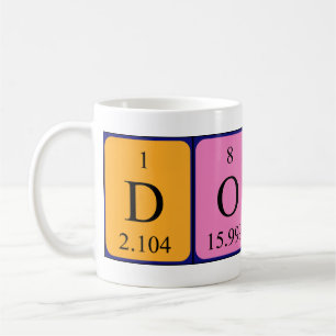 Dondre periodic table name mug