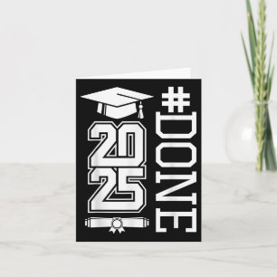 #done Cl Of 2025 - Graduation So Done Senior 2025 Card
