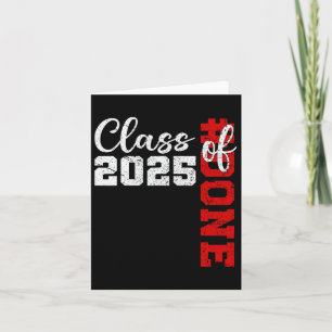 #done Cl Of 2025 - Vintage Graduation For Her Him Card