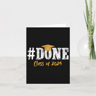 Done Cl Of 2025 Vintage Senior Mum Funny Graduatio Card