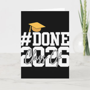 Done Cl Of 2026 Graduation Party Graduation Studen Card