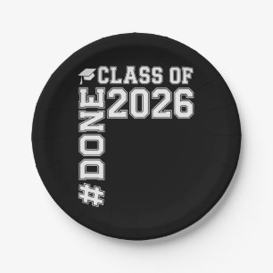 DONE Class Of 2026 Graduate 26 Graduation  Paper Plate