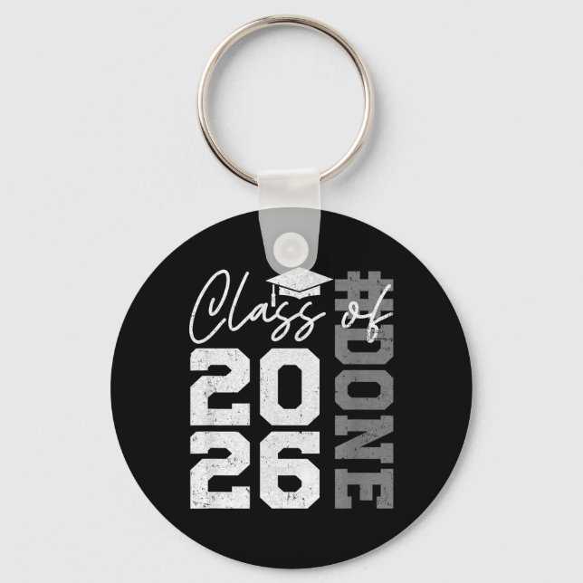 Done Class of 2026 Graduate Funny 2026 Graduation Key Ring (Front)