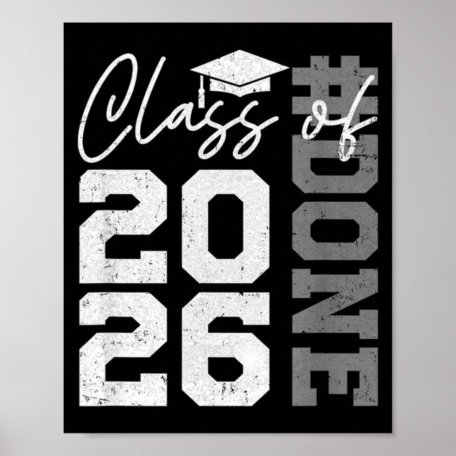 Done Class of 2026 Graduate Funny 2026 Graduation Poster (Front)