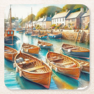 Done for the Day Square Paper Coaster