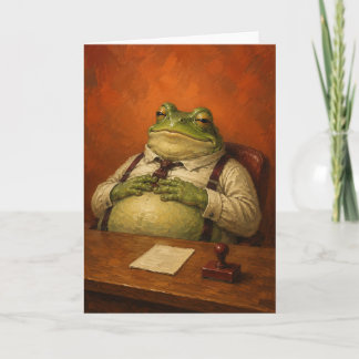 Done for Today - Funny Office Frog Card