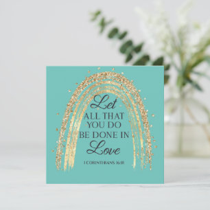 Done In Love Gold Rainbow Magnet