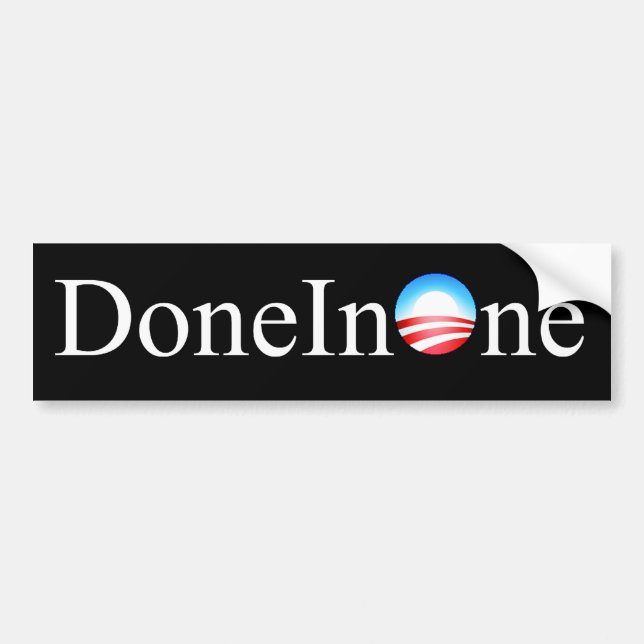 Done In One Bumpersticker Bumper Sticker (Front)