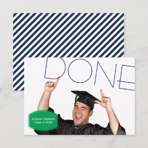 Done Photo - 3x5 Graduation Announcement