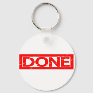 Done Stamp Key Ring