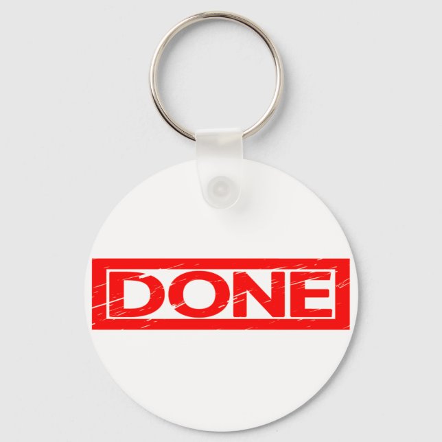 Done Stamp Key Ring (Front)