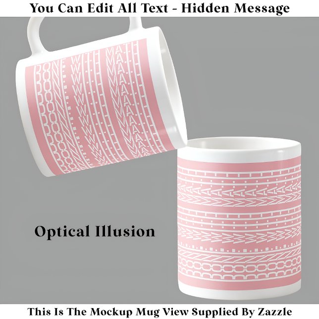 Done With Math Hidden Message 120WP Funny Student  Coffee Mug (Creator Uploaded)