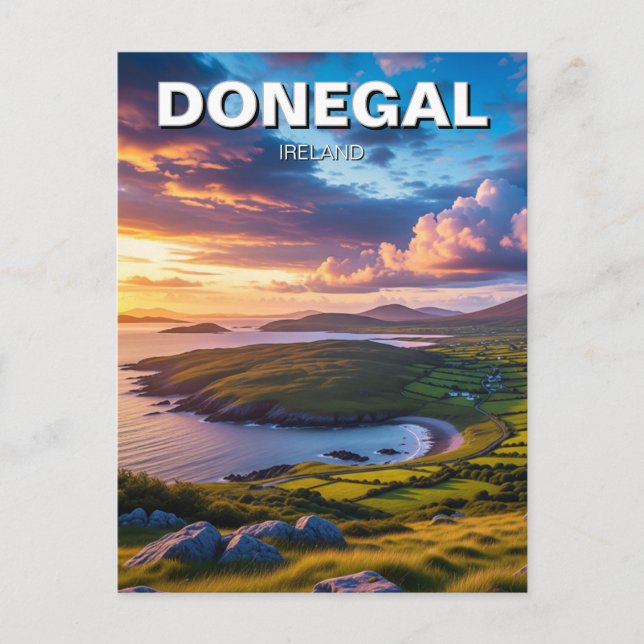 Donegal Ireland Travel Postcard (Front)