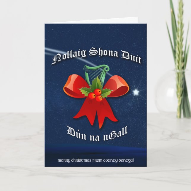 Donegal Irish Christmas Card - Nollaig Shona Duit (Front)