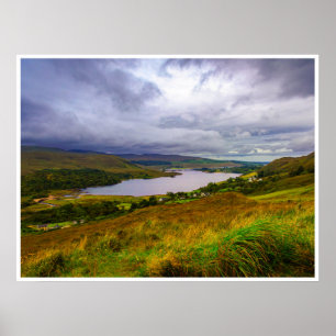 Donegal River Valley Wall Art   Ireland Landscape