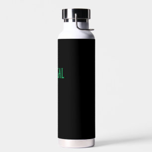 Donegal Text and Irish Shamrock Green Print T-Shir Water Bottle