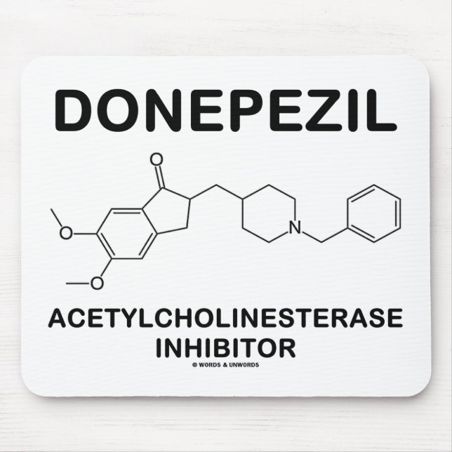 Donepezil Acetylcholinesterase Inhibitor Mouse Pad (Front)