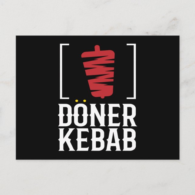 Döner Kebab Kebab Rotisserie Snack Postcard (Front)