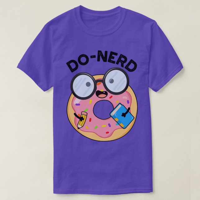 Donerd Funny  Doughnut Pun T-Shirt (Design Front)
